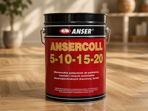 „Ansercoll 5-10-15-20“ parketo klijų kibiras ant eglutės rašto parketo