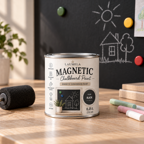 „Laumela Vintage“ magnetinių kreidinės lentos dažų 0,25 l skardinė