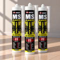 Trys „MS Elastic“ 290 ml klijų kartušai